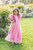 Rosé Sorbet Velvet Gown Size 5-6