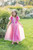 Rosé Sorbet Velvet Gown Size 7-8