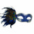 Blue Peacock Feather Mask