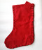 "Merry Christmas" Stocking - Red Back