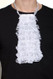 White Lace Jabot Scarf