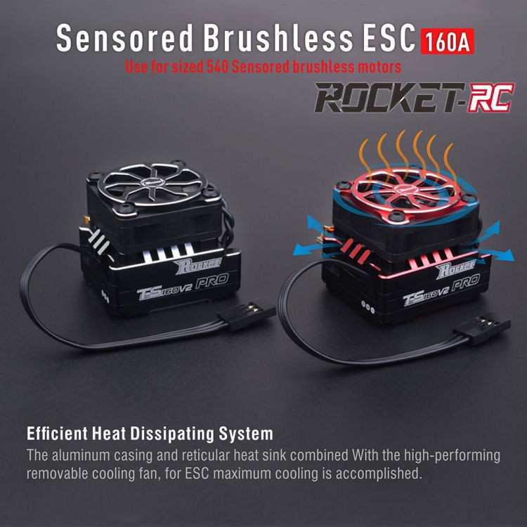 Surpass Hobby USA | Rocket-RC 1/10 TS160 V2 PRO ESC 2-3 Cell 4.5T+