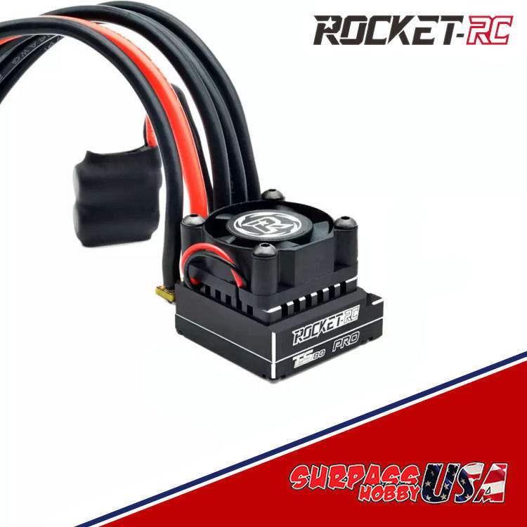 ROCKET-RC TS80 ESC(ブラシレスモーター用) Surpass USA | Rocket-RC TS80-PRO 80A Brushless Sensored ESC for 1