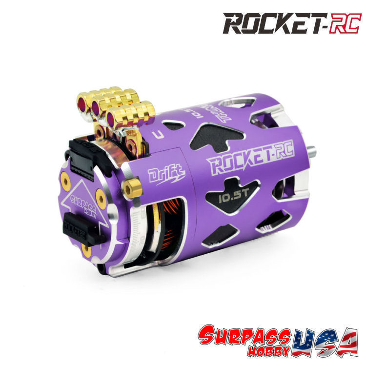 ROCKET RC THUNDER T13.5T ブラシレス パープル Surpass Hobby USA | Rocket-RC 10.5T 3850Kv Thunder 540 Drift