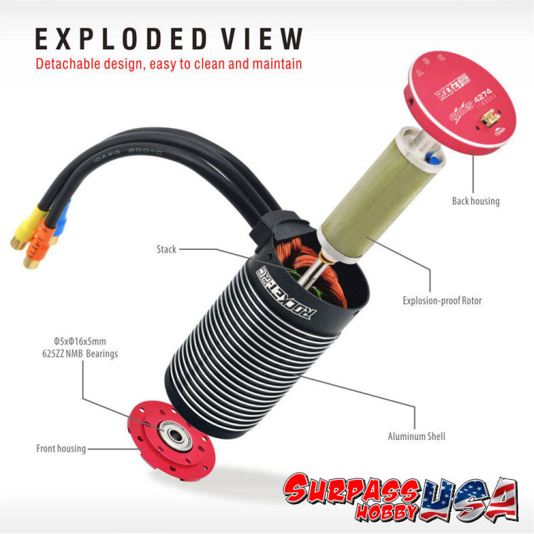 Surpass Hobby USA | Rocket-RC Supersonic V2 4268-1980Kv Brushless