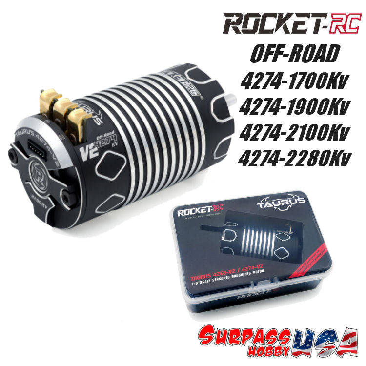 Surpass Hobby USA | Rocket-RC 4274 1/8 Taurus V2 Sensored Off-Road