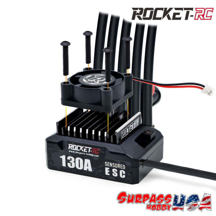 Surpass Hobby USA | Rocket-RC 1/10 130Amp ESC with XT60 Plug SP