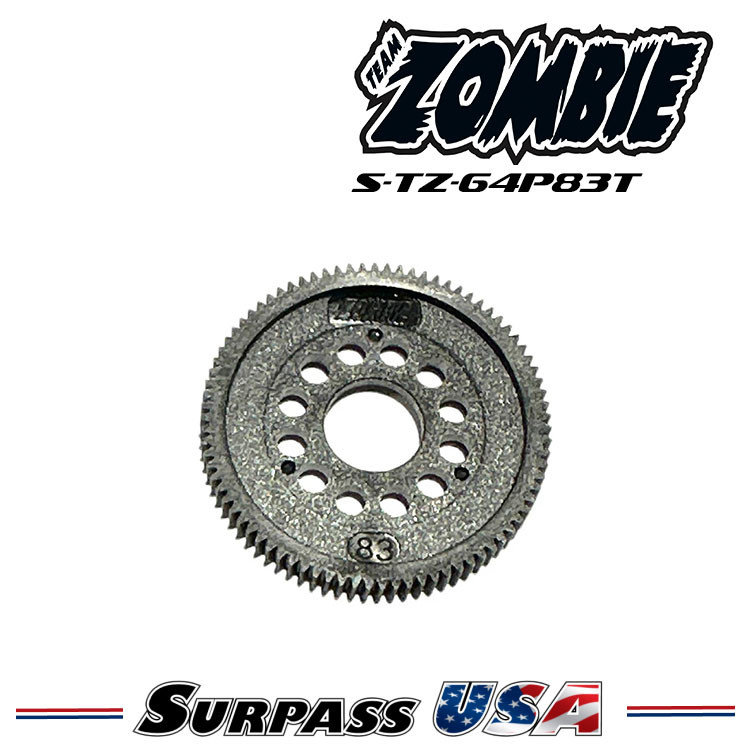 GR 64リム コピー Team Zombie Odd Sizes Thin Low Friction Hardened Spur Gear 64P 81-111T