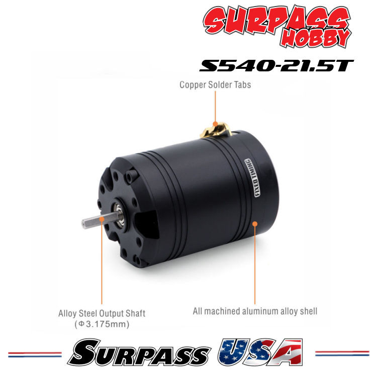 Surpass USA | Surpass Hobby 1/10 S540 21.5t Fixed Timing Sensored