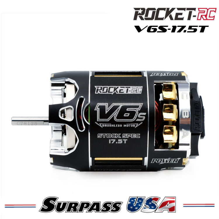 Surpass USA | Rocket-RC V6S SPEC 17.5T Sensored Brushless Motor SP