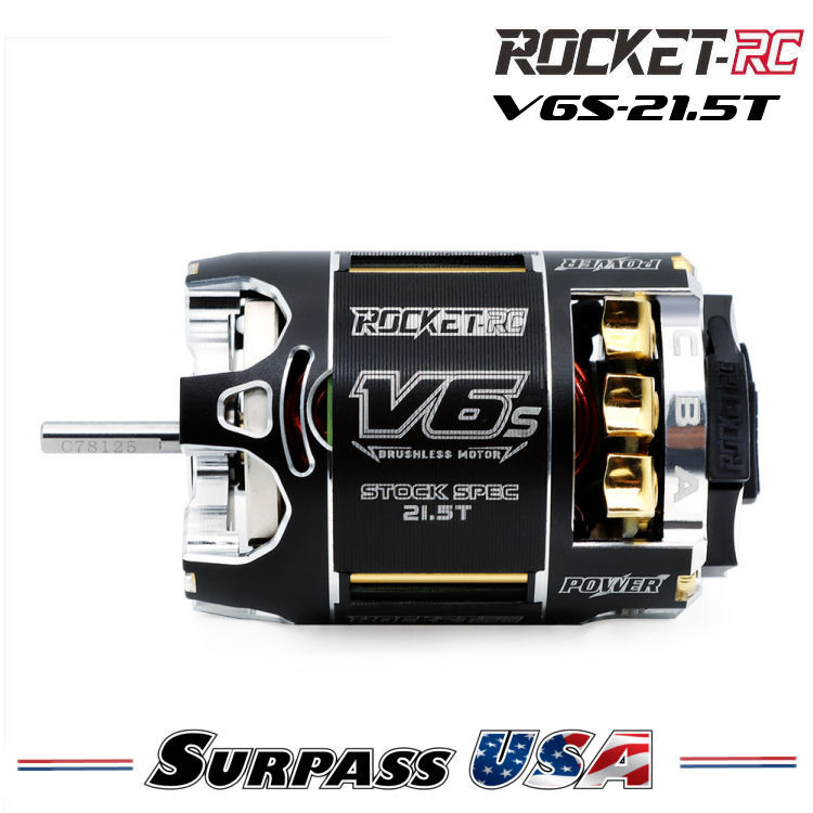 Surpass USA | Rocket-RC V6 SPEC 21.5T Sensored Brushless Motor SP