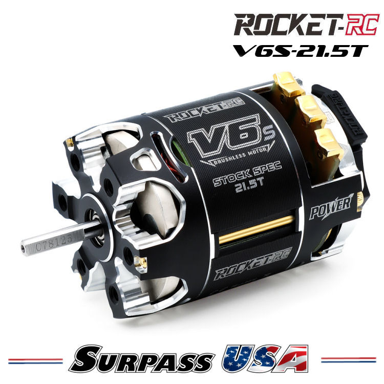 Surpass USA | Rocket-RC V6 SPEC 21.5T Sensored Brushless Motor SP