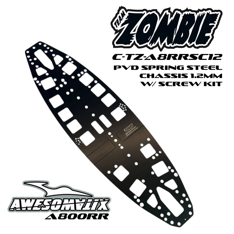 Team Zombie Spring Steel Chassis 1.2mm PVD-Coated Awesomatix