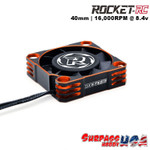 Rocket-RC Orange 40mm V2 Aluminum Cooling Fan SP-420003-07