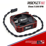 Rocket Red 35mm Aluminum Cooling Fan 21,000RPM SP-420002-01