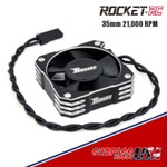 Rocket Silver 35mm Aluminum Cooling Fan 21,000RPM SP-420002-03