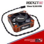 Rocket Orange 50mm Aluminum Cooling Fan 10,000 RPM SP-560001-02