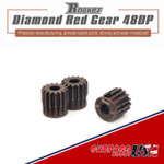 15T 48P Rocket Diamond Red HC Steel Pinion Gear 11025-3003-03