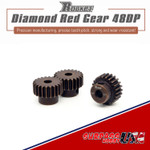 22T 48P Rocket Diamond Red HC Steel Pinion Gear 11025-3010-03