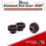 25T 48P Rocket Diamond Red HC Steel Pinion Gear 11025-3013-03