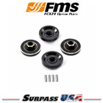 FMS 1/24 FCX24 Brass Wheel Hex Hub Counterweight Set 4pcs DTFCX24004
