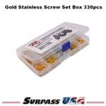 Gold Stainless Steel M3 Assorted Screw Set Box 330pcs SH-DTEL03008