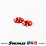 Surpass USA 1/8 LW Aluminum Wing Buttons 18mm (2)