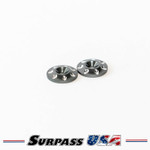 Surpass USA 1/8 LW Aluminum Wing Buttons 18mm (2)