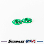 Surpass USA 1/8 LW Aluminum Wing Buttons 18mm (2)