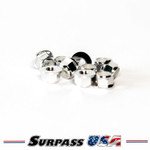 Surpass USA 4mm (M4) Flanged Aluminum Nylon Lock Nut (10pcs)