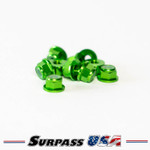 Surpass USA 4mm (M4) Flanged Aluminum Nylon Lock Nut (10pcs)