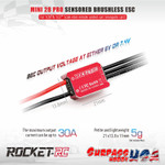 Rocket-RC 1/28 Mini 28 PRO Sensored 2S ESC with Program Card (Red)