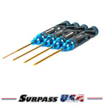 Surpass USA Limited Edition Metric Tool Set 1.5, 2.0 2.5 3.0 (Vivid Blue)