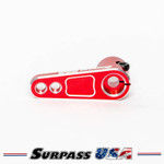 Surpass USA Raised Clamping Servo Horn Aluminum 25T Hole L 16/20mm (Red)