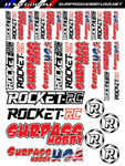 Surpass Hobby & Rocket-RC 6" x 8" Vinyl Die-Cut Sticker Sheet (2) D-SH-6800M