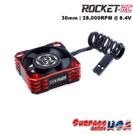 Rocket-RC V2 Red 30mm Aluminum Cooling Fan SP-360003-11