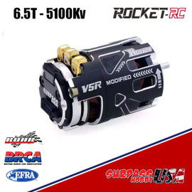 Rocket V5R Modified 6.5T Sensored Brushless Motor Silver/Black  SP-054000-76-6.5T