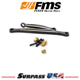 FMS 1/24 FCX24 Brass Steering Link Set 2pcs with Hardware DTFCX24001