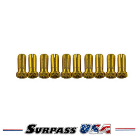 5mm Low Profile Hi-Amp Low Resistance Bullet Plugs 14mm (10pcs) SH-DTP02011