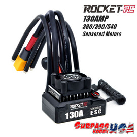 Rocket-RC 1/10 130Amp ESC with XT60 Plug | Includes Program Card SP-600001-15 Rocket-RC 1/10 130Amp ESC with XT60 Plug | Includes Program Card SP-600001-15