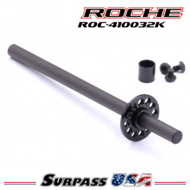 Roche - Rapide P12V, P12V2, F1 Carbon Rear Solid Axle Set, Black (410032K)