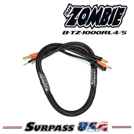 Team Zombie 4mm, 4/5mm Tube Plug 2s-Balance 600mm 12awg Charging Cable B-TZ-1000RL4/5 Team Zombie 4mm, 4/5mm Tube Plug 2s-Balance 600mm 12awg Charging Cable B-TZ-1000RL4/5