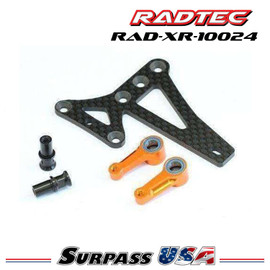 Radtec Aluminum Steering Arm and Floating Steering System for Xray T4-15 (XR-10024) RAD-XR-10024 Radtec Aluminum Steering Arm and Floating Steering System for Xray T4-15 (XR-10024) RAD-XR-10024