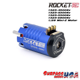 Rocket-RC 1/28 Mini-Z Sensored Brushless Motors 1525 Series (Blue)