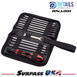 Hobby Details Sport Plus Complete Tool Set with Bag 12pcs RNA001