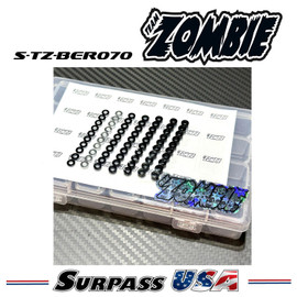 Team Zombie PRO Alloy Shim Kit 3x6 (7 Sizes) (10pcs each) w/ Case S-TZ-BER070