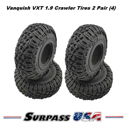 1.9" Vanquish VXT Extra Soft Crawler Tires 2 Pair (4) SH-DTPA02007