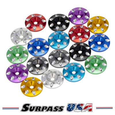 Surpass USA 1/8 LW Aluminum Wing Buttons 18mm (2)