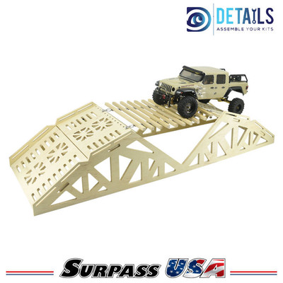 Hobby Details High Density RC Crawler Wood Trail Multi-layered Link Bridge G Style DTTL01011
