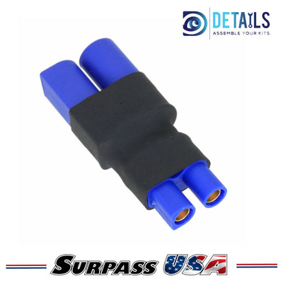 Hobby Details EC3 Female to EC5 Male for Adapter RC Lipo Batteries (1pc) DTC07071A